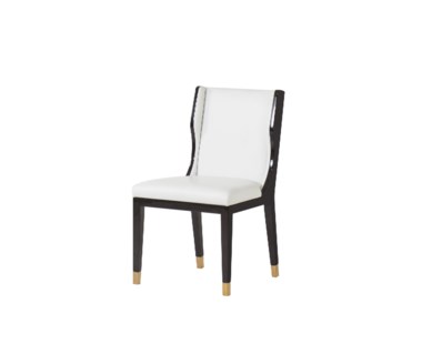 Taylor Dinning Chair - White Leather